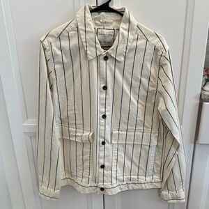 Denim & Flower pinstripe jacket